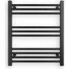 Erga Puerto, vykurovacie teleso 700x600 mm, 357W, čierna matná, ERG-LAV-GRZE-BK-6070