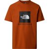 The North Face M S/S Raglan Redbox Tee Earthen Copper