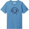 Detské tričko Columbia, VALLEY CREED SHORT SLEEVE GRAPHIC SHIRT Modrá,Čierna S