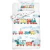 DETEXPOL Obliečky do postieľky Vláčiky Bavlna, 100/135, 40/60 cm