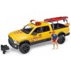 Bruder 02506 RAM 2500 Power Wagon Pobrežná hliadka s figúrkou a príslušenstvom