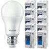 SADA 10 LED žiaroviek E27 8W 806lm PHILIPS tepla biela 2700K A60