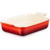 Le Creuset - tradičná zapekacia misa obdĺžniková 32 x 24 cm červená - veľká