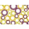 Dimex fototapeta Žlto hnedé kruhy XL-367 | 330 x 220 cm (Vliesová fototapeta | lepidlo zdarma)