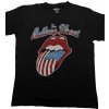 Tričko The Rolling Stones - USA Tongue, Unisex,Čierna,XL