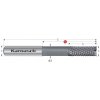 Karnasch 3065910300050 | Tvrdokovová diamantom povlakovaná, hrubovacia stopková fréza ostrohranná 3,0x13-50x3 mm, Z=3