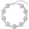 MSPERK Strieborný dámsky náramok so Swarovski Crystals Hmotnosť Ag 925/1000: 10 g + RH Ag 925/1000