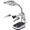 Sada Tretia ruka LED s lupou 10x a stojanom na spájkovačku