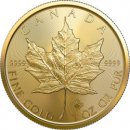 Royal Canadian Mint Maple Leaf Zlatá minca 1 oz