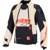 Bunda HALO PRO DRYSTAR XF, ALPINESTARS (krémová/černá/červená, vel. 3XL)