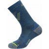 Pánske vysoké turistické ponožky Devold, HIKING MERINO MEDIUM Modrá,reflexný neón,Sivá 35-37