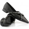 BALERÍNKY KARL LAGERFELD KERRIE KROSSTRAP STUDS BLACK LTHR