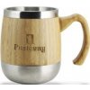 Nerezový hrnček s bambusovým drevom Bolungarvík