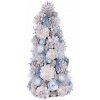 Stromček MagicHome Vianoce, prírodný, krémový, 47 cm