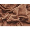 XPOSE® Detská mikroplyšová plachta Exclusive - hnedá 70x140 cm, Mikroplyš