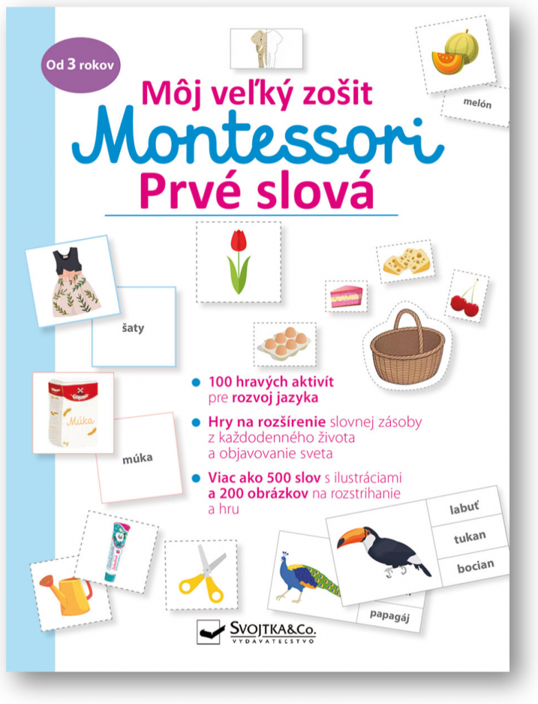 Prvé slová - Môj veľký zošit Montessori