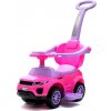 BABYMIX Detské odrážadlo auto 3v1 s vodiacim madlom , FARBA Ružová