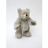 MÚ Medveď kĺbový sivý melír 20 cm