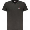 Tommy Hilfiger Perfektné Pánske Tričko Krátky Rukáv Čierna