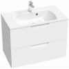 Ravak Classic II skrinka 80x45x58.5 cm závesná kúpeľňová skrinka pod umývadlo biela X000001480
