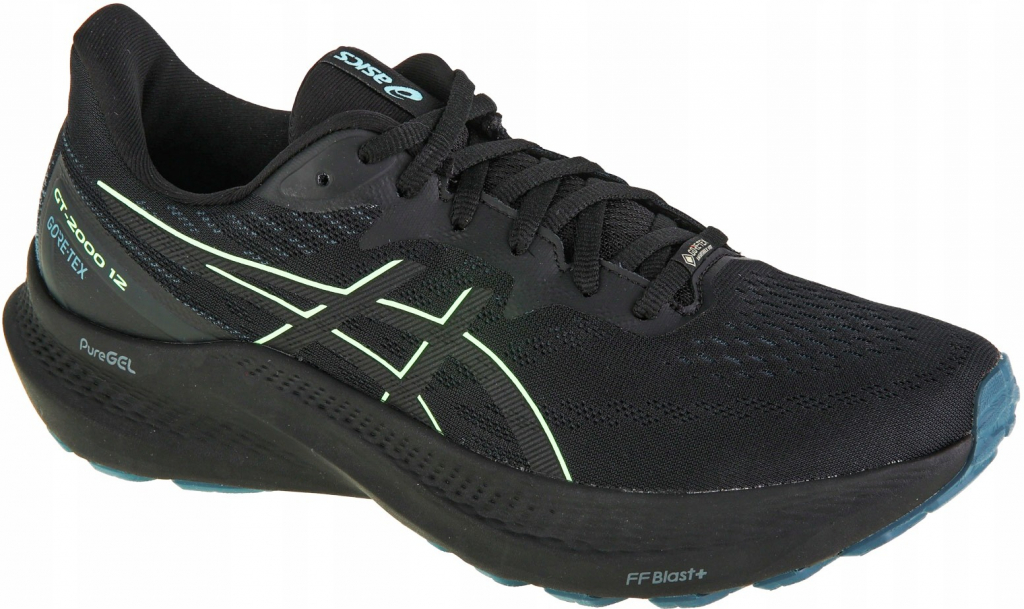 Asics GT 2000 12 GTX M 1011B687001 black illuminate green