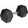 REBEL ACTIVE Liatinová pogumovaná činka HEX 20 kg