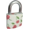 Visiaci zámok TOKOZ ART cherry, veľkosť 38 mm, tri kľúče