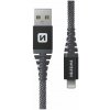 Swissten 71543010 dátový Lightning, 60W / 3A / 1x USB-A(M) / 1x Lightning(M), 1,5m, šedý