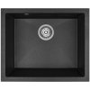 Laveo Ibiza, 1-komorový granitový drez 560x460x220 mm, čierna, LAV-SBI_710U