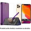 Otváracie Púzdro Luxria Clear View pre Apple iPhone - Fialové iPhone: 12 Pro Max