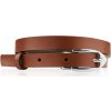 Brødrene Dámsky kožený opasok 120 cm | hnedá O-OPD28/BROWN120