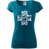 Zdravotné kríž veci - Dámske tričko Pure - L ( Petrolejová )