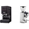 Gaggia New Classic E24 BC, black + Rocket Espresso FAUSTO 2.1, chrome