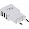 TRX Akyga USB nabíječka 220V/ 5V/ 3.1A/ 3x USB/ bílá TRX-AK-CH-05