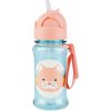 SKIP HOP Zoo tritan Fľaša so slamkou 355ml Mačička 12m+