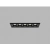 LED2 2491353 Zápustné LED svietidlo LINEAR II 10W, 3000K/4000K, 1400lm, CRI90. IP20, ON/OFF, čierna