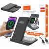 Rýchla 3v1 indukčná Nabíjačka USB-C pre smartfón, hodinky a zariadenia s QI 15W