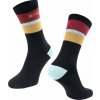 ponožky FORCE STRIPE dlouhé, černé Velikost: L-XL/42-46