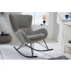 Dizajnové hojdacie kreslo Scandinavia Swing šedá bouclé