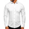 Biela pánska elegantná košeľa s dlhými rukávmi Bolf 6944