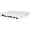 Cisco switch CBS350-8P-E-2G, 8xGbE RJ45, 2xGbE RJ45/SFP, fanless, PoE+, 67W - REFRESH