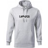 Camper nápis - Mikina pánska Cape s kapucňou - L ( Svetlosivý melír )