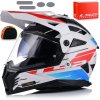 Helma LS2 MX702 Pioneer II Namib White Blue Red homologácia 22.06