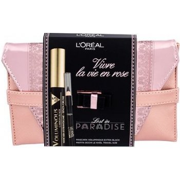 L'Oréal Paris Volumissime x5 riasenka 7,5 ml + ceruzka na oči Le Khol 1 g  101 Midnight Black + listová kabelka darčeková sada od 8,63 € - Heureka.sk