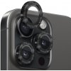 NORTHJO sklá s trblietavými rámčekmi na ochranu šošoviek zadného fotoaparátu pre iPhone 16 Pro / 16 Pro Max - čierna - možnosť vrátiť tovar ZADARMO do 30tich dní