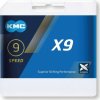Reťaz KMC X9 stríbrná/šedá 1/2