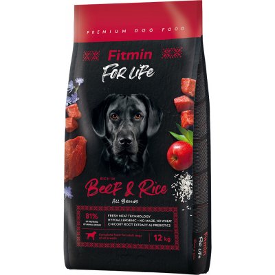 Fitmin Dog For Life Beef & Rice 12 kg