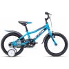 CTM FOXY 16 detský bicykel, matná modrá / čierna Rám: 7,5