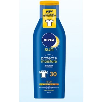 Nivea Sun Protect & Moisture opaľovacie mlieko SPF30 200 ml