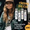 Výhodný balíček UNISEX Tričko kolekcie Forest Life - Road Trip a 4ks zapaľovačov CLIPPER® - white L
